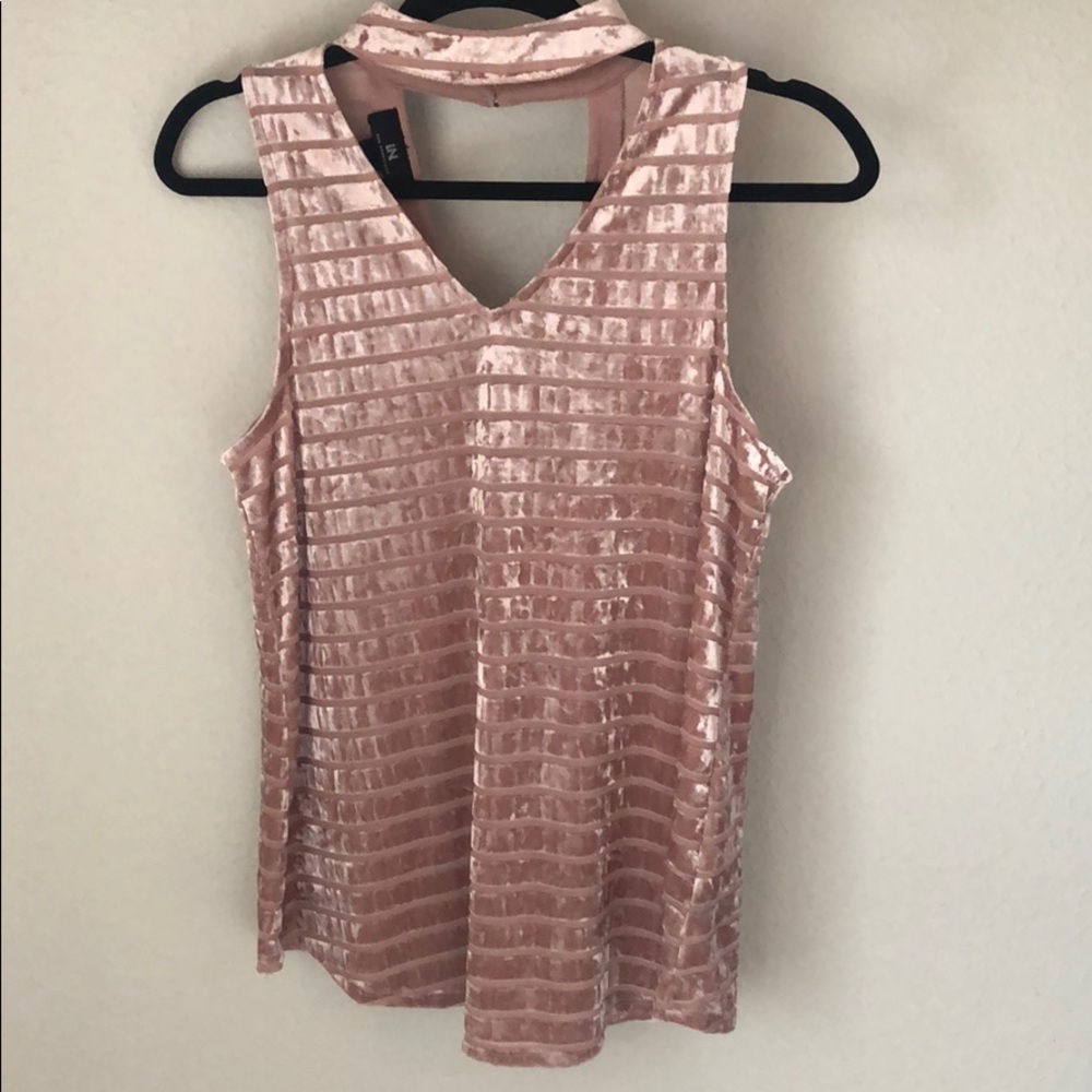 Shimmery High Neck Top